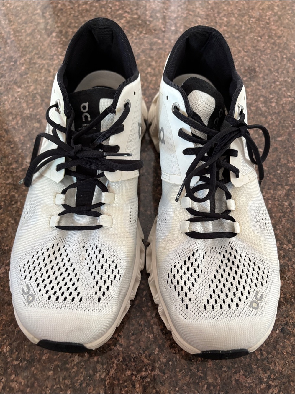 On Running Ladies White Black Performance Sneakers-9.5 - Picture 7 of 9